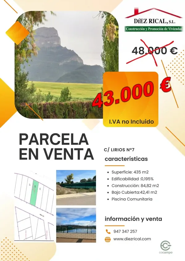 Finca de recreo de 435 ha en venta en Burgos