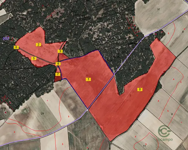 Finca agrícola de 33,51 ha en venta en Valladolid