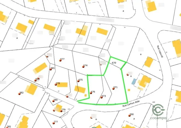 Terrain urbain de 0,24 ha pour vente à Nouvelle-aquitaine