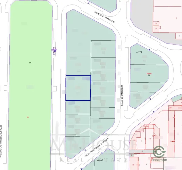 Terreno urbano de 0,12 ha en venta en Madrid, Madrid