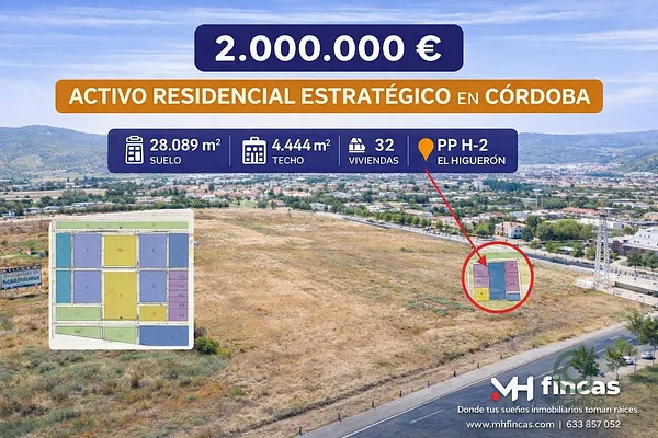 Terreno urbano de 2,9 ha en venta en Córdoba, Cordoba